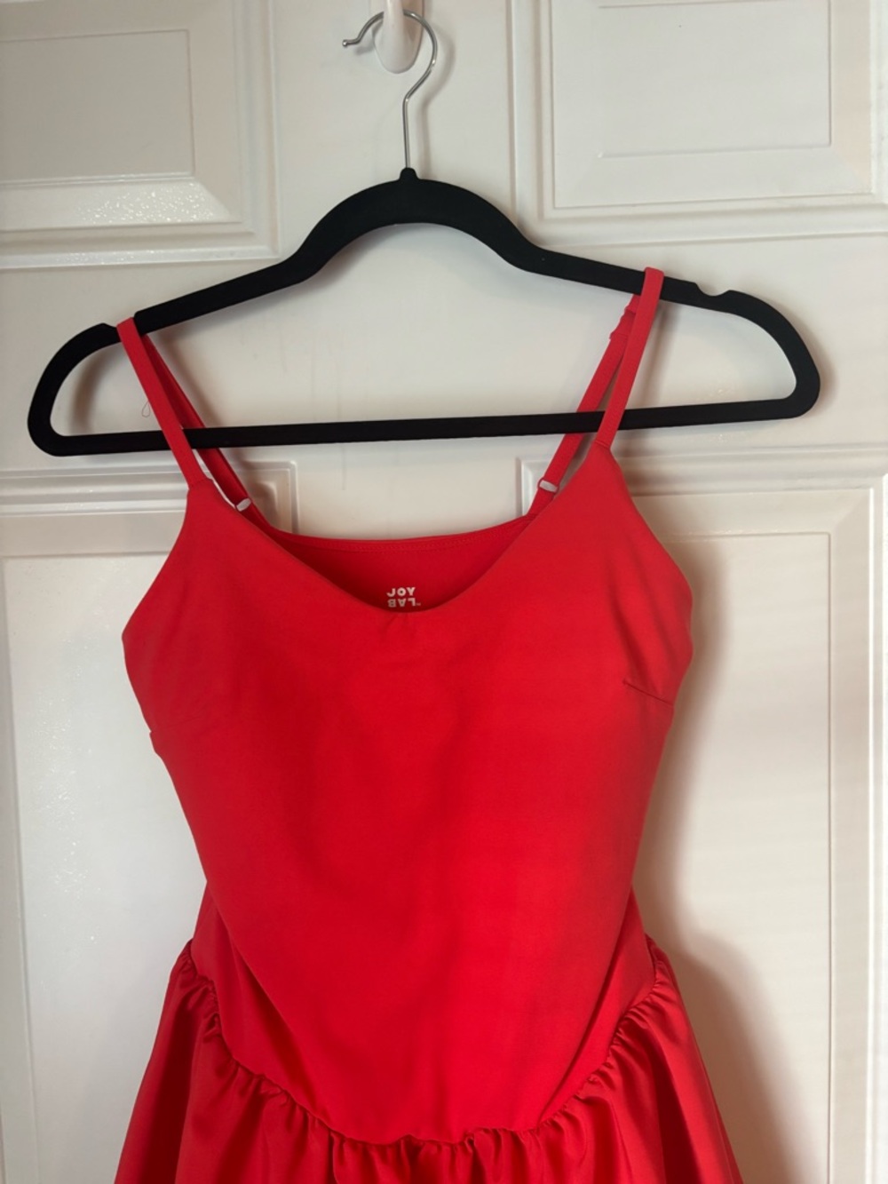 JoyLab Woman’s Coral Athletic Dress With Built in Shorts - Picture 6 of 11
